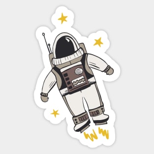 Outer space Adventure Sticker